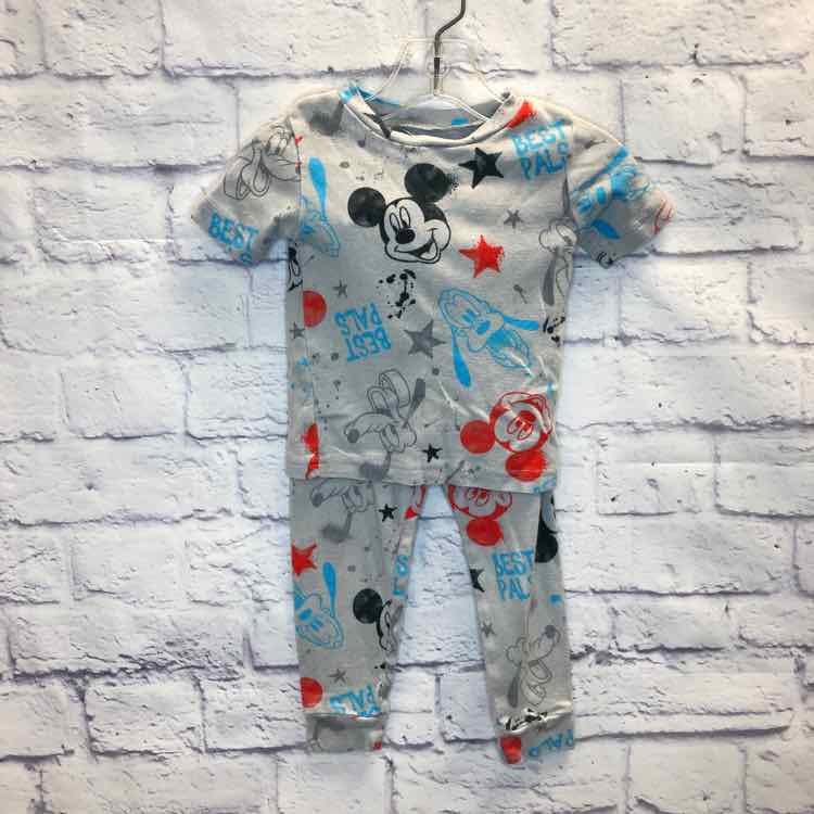 Mickey Gray Size 3T Boys Pajamas