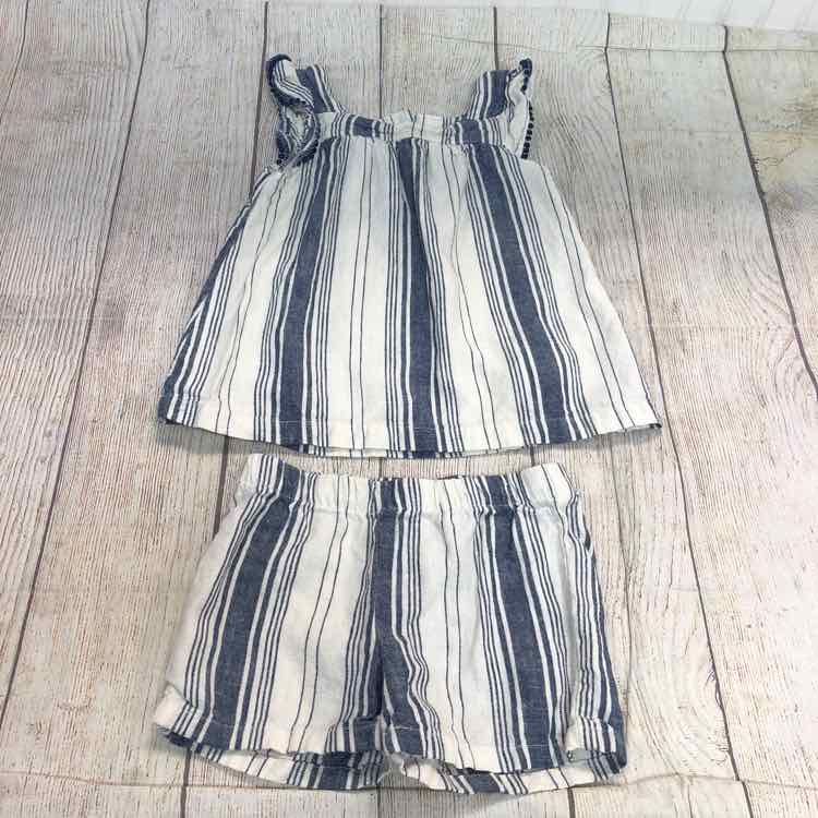 Carters Stripe Size 4T Girls 2 Piece Outfit