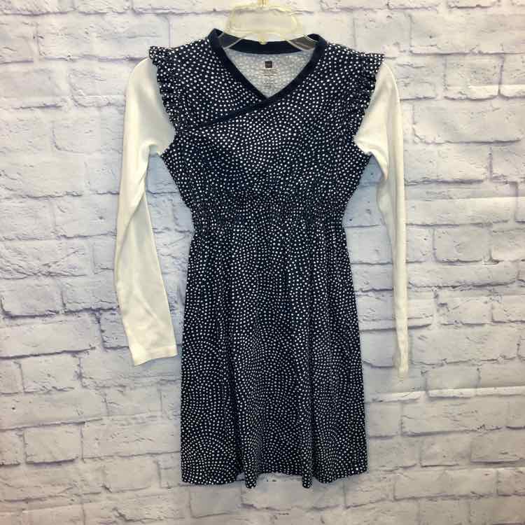 Tea Navy Size 12 Girls Long Sleeve Shirt