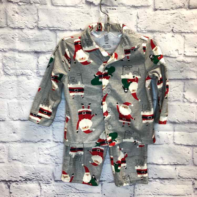Just One You Gray Size 18 Months Boys Pajamas