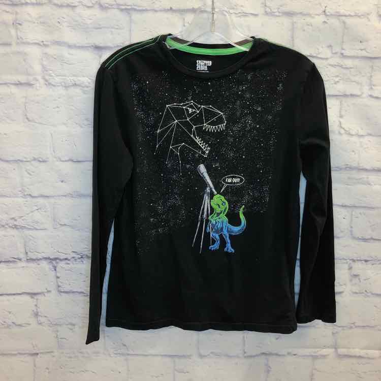 Spotted Zebra Black Size 12 Boys Long Sleeve Shirt