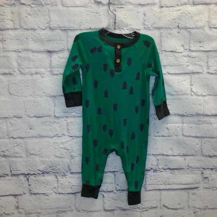 Cat & Jack Green Size 6-9 Months Boys Romper