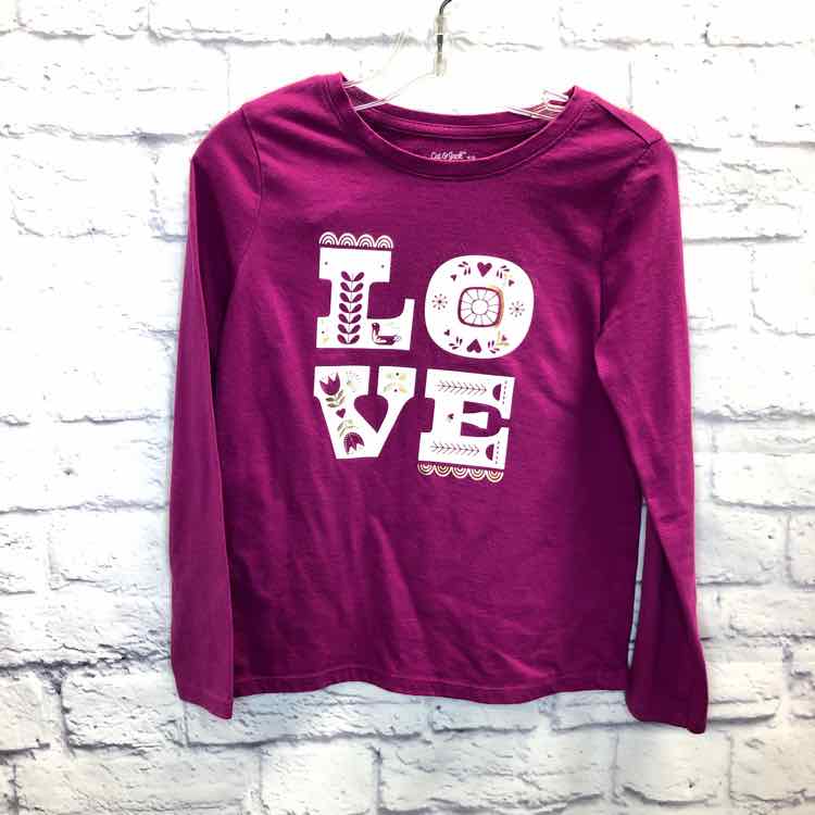 Cat & Jack Pink Size 8 Girls Long Sleeve Shirt