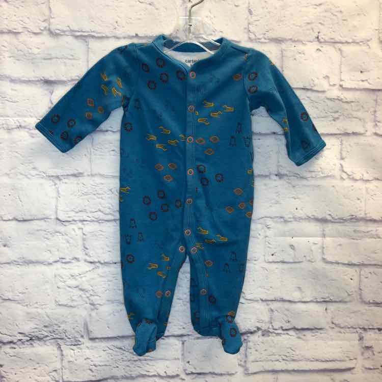 Carters Blue Size 3 Months Boys Sleeper