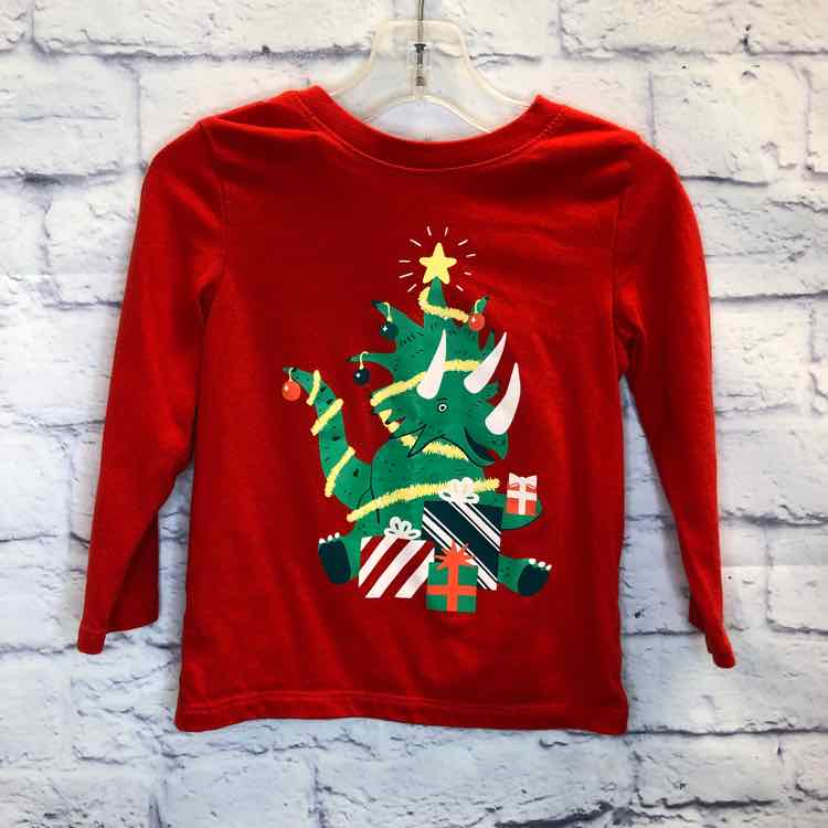 Cat & Jack Red Size 2T Boys Long Sleeve Shirt