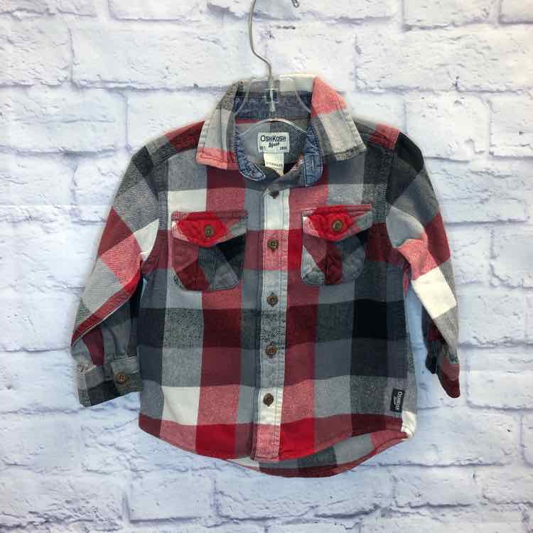 Oshkosh Red Size 2T Boy Polo or Button Down