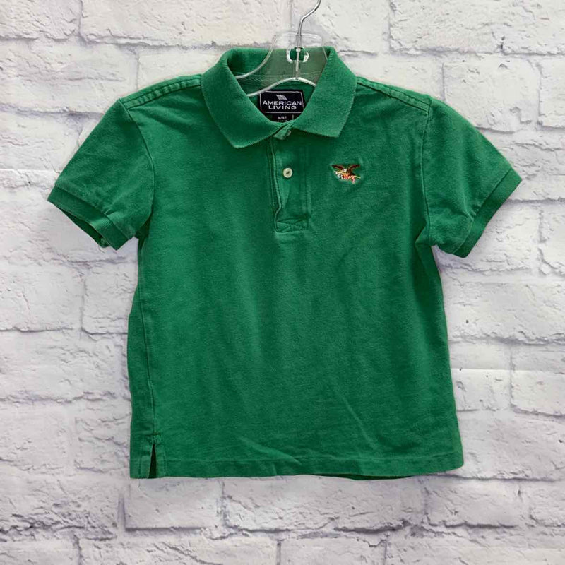 American Living Green Size 4T Boy Polo or Button Down