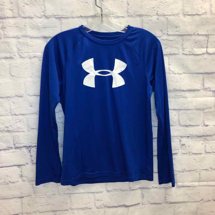 Under Armour Blue Size 14 Boys Long Sleeve Shirt