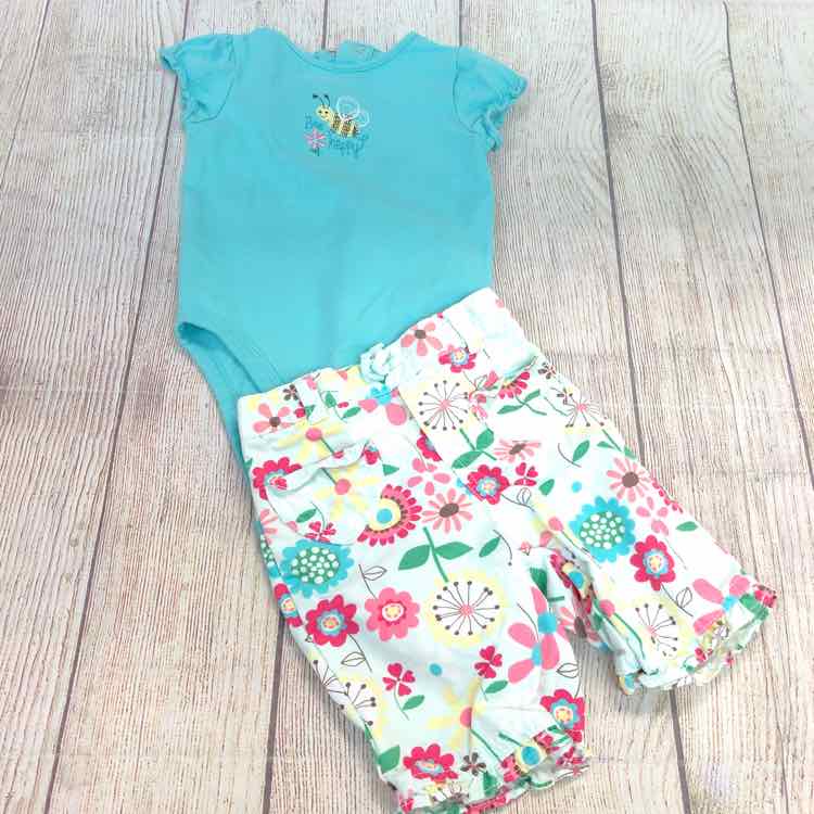 Jumping Beans Multi-Color Size 6-9 Months Girls 2 Piece Outfit