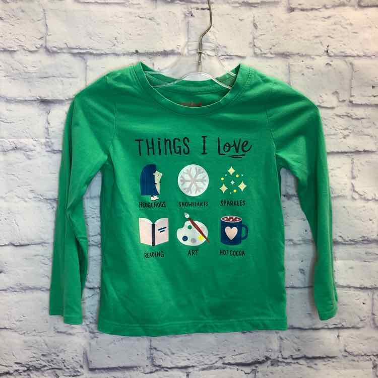 Cat & Jack Green Size 5 Boys Long Sleeve Shirt