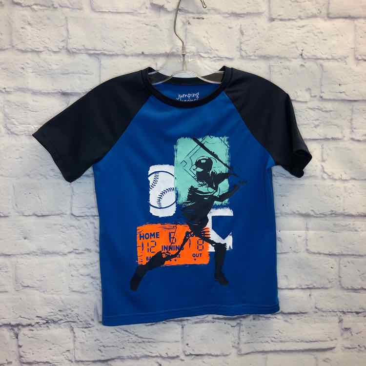 Jumping Beans Blue Size 5 Boys Short Sleeve Shirt
