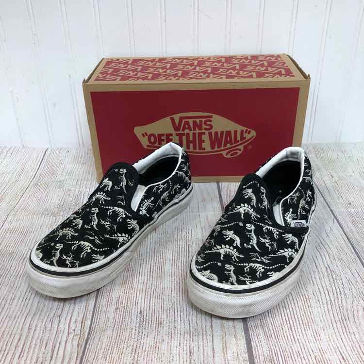 Vans Black & White Size 13 Boys Casual Shoes