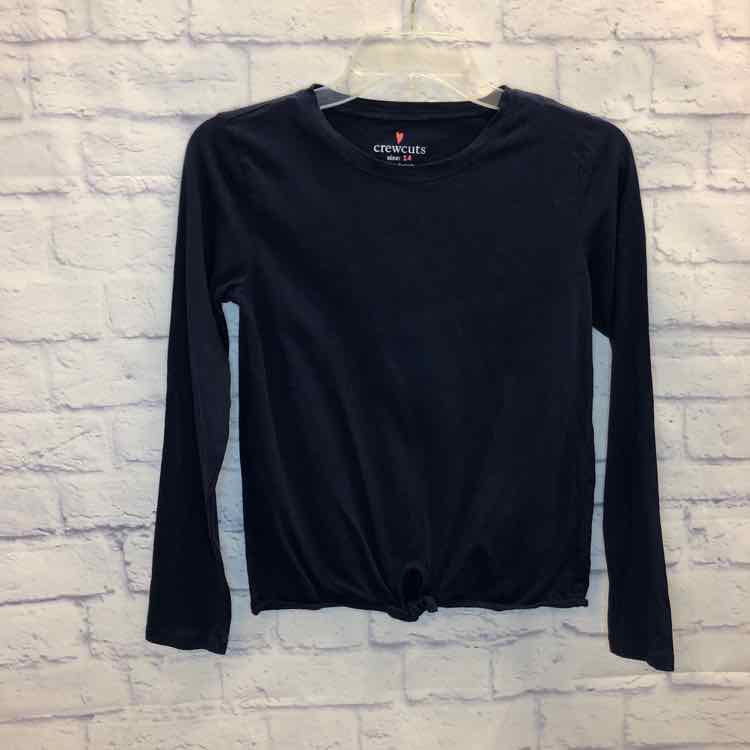 Crewcuts Navy Size 14 Girls Long Sleeve Shirt