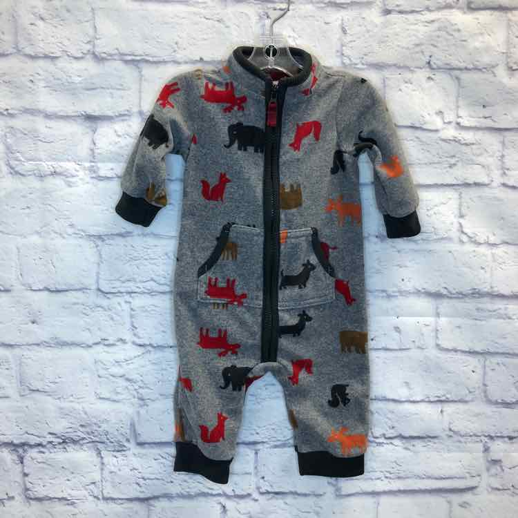 Carters Gray Size 6 Months Boys Romper