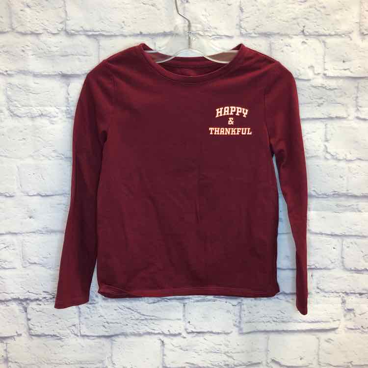 Cat & Jack Maroon Size 6 Girls Long Sleeve Shirt