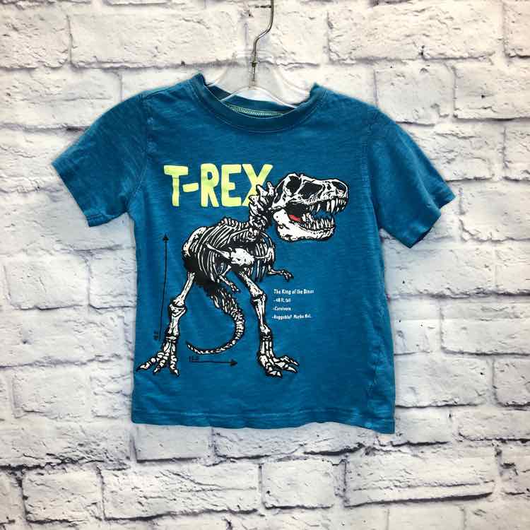 Carters Blue Size 4T Boys Short Sleeve Shirt