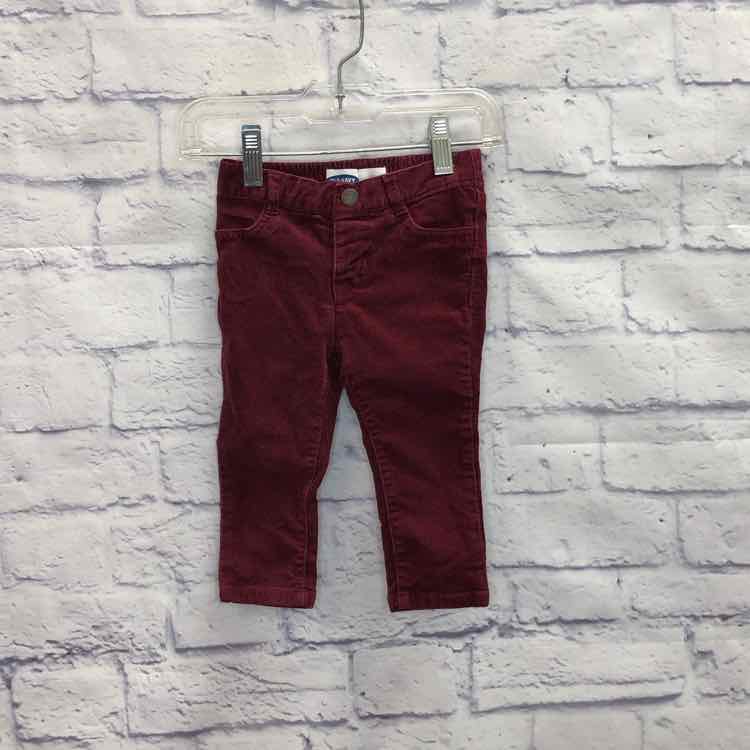 Old Navy Maroon Size 12-18 months Girls Pants
