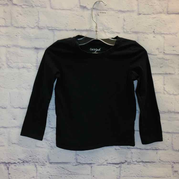 Cat & Jack Black Size 5 Boys Long Sleeve Shirt