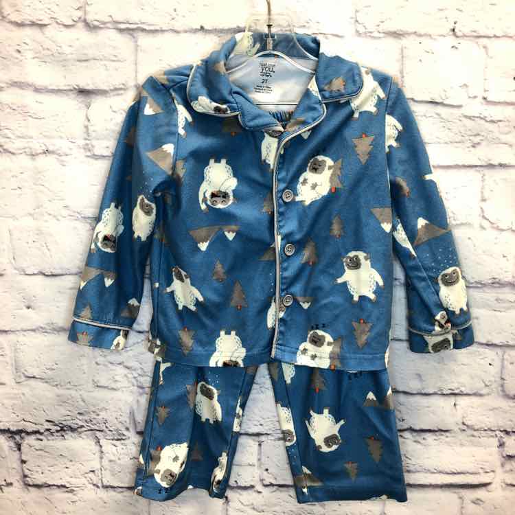 Just One You Blue Size 2T Boys Pajamas