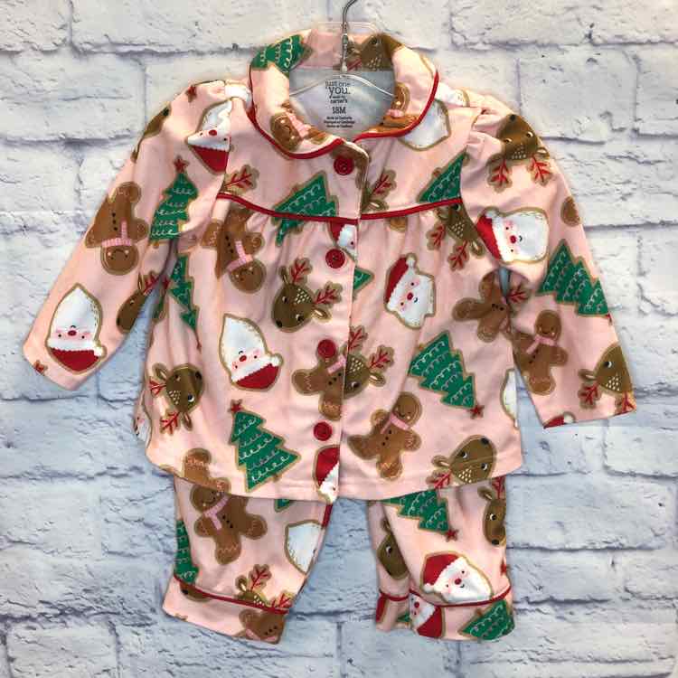 Just One You Pink Size 18 Months Fleece Girls Pajamas