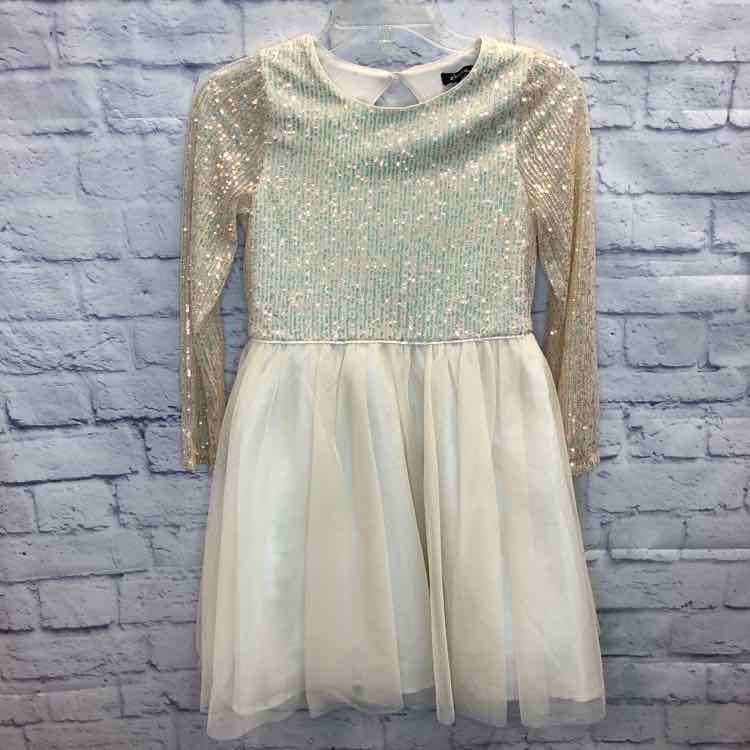 Zunie Ivory Size 12 Girls Dress
