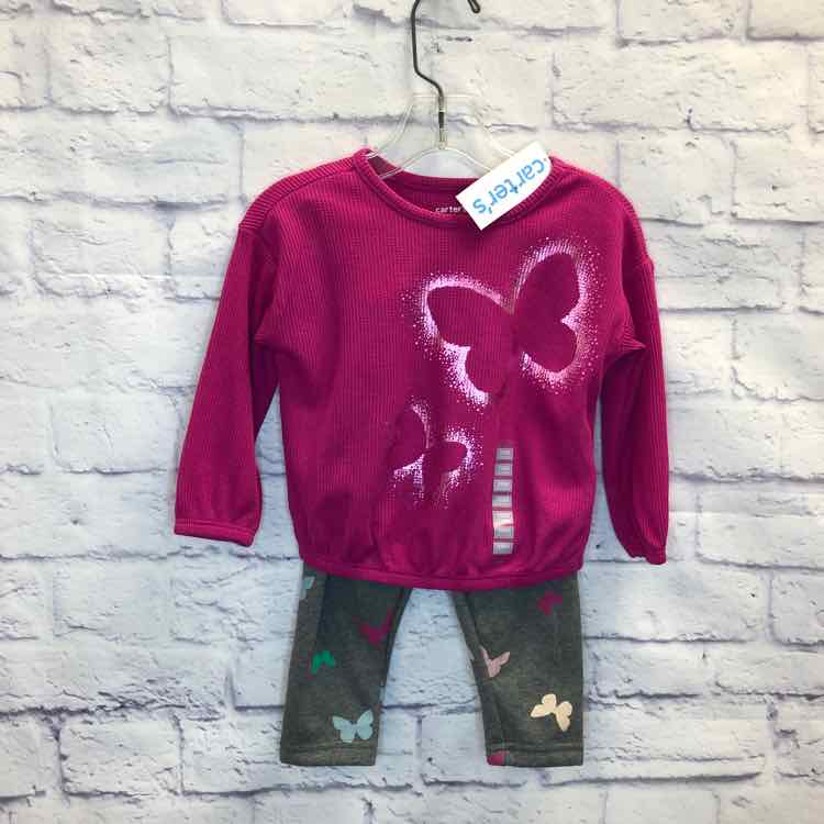 Carters Pink Size 18 Months Girls 2 Piece Outfit