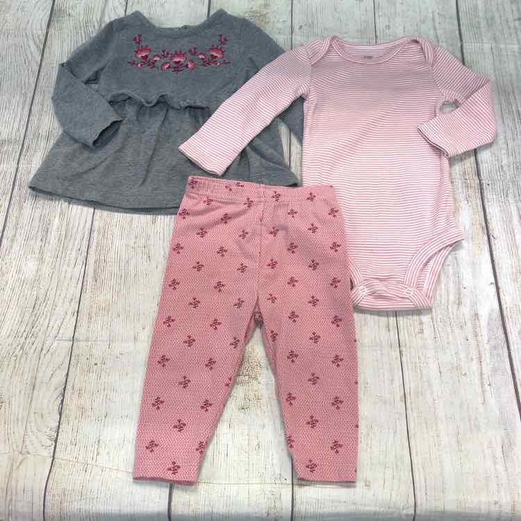 Just One You Gray Size 9 Months Girls 3 Piece Outfit