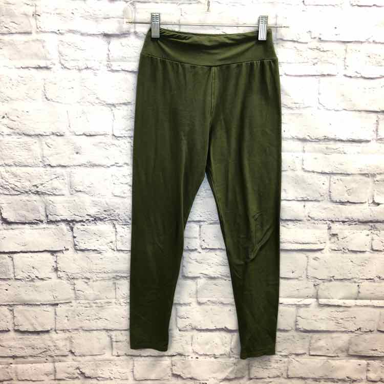 LulaRoe Green Size 10 Girls Leggings