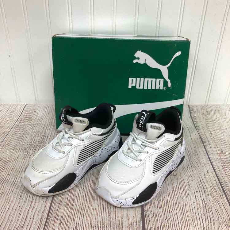 Puma Black & White Size 7 Boys Sneakers