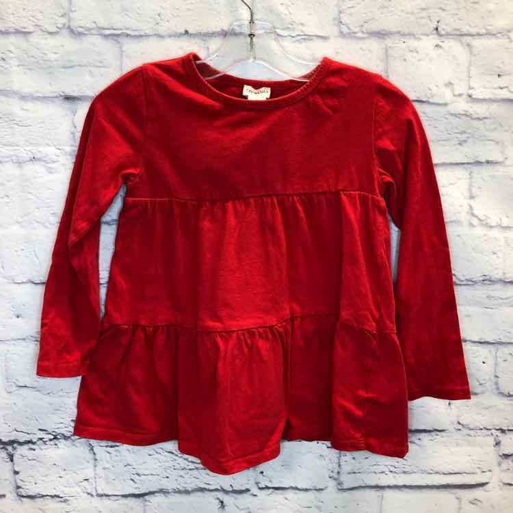 Crewcuts Red Size 4T Girls Long Sleeve Shirt