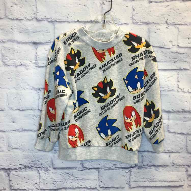 H&M Sonic Gray Size 3T Boys Sweatshirts/Hoodie