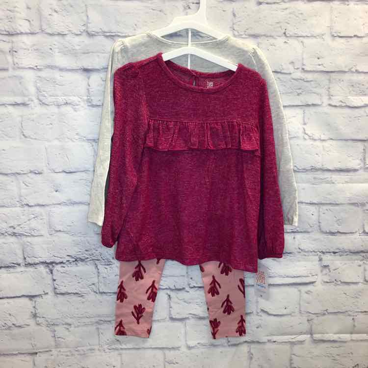 Just One You Pink Size 4T Girls 3 Piece Outfit