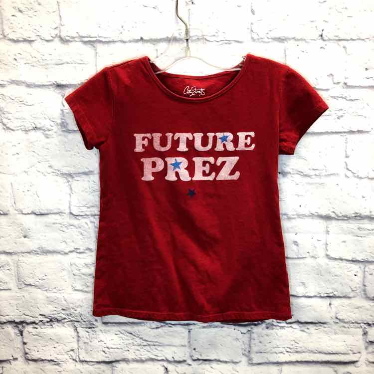 City Streets Red Size 7 Girls Short Sleeve Shirt