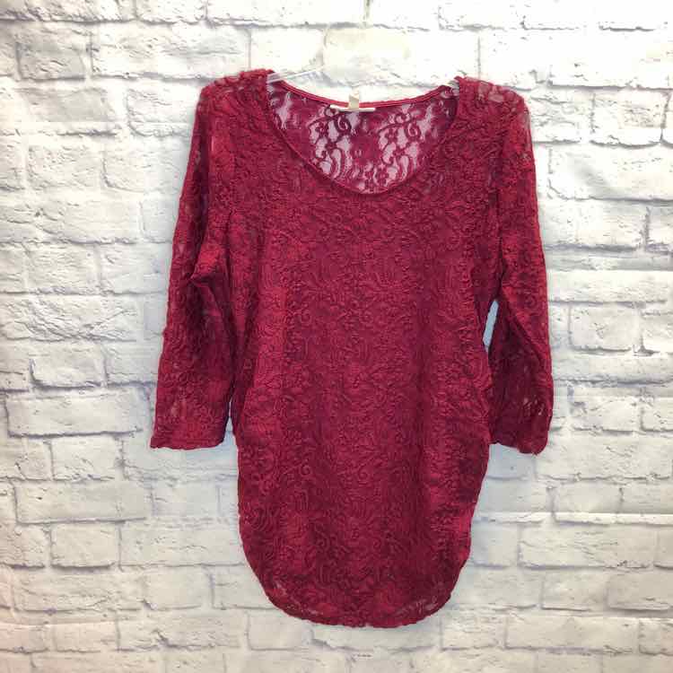 Jessica Simpson Red Size L Maternity Long Slv Top