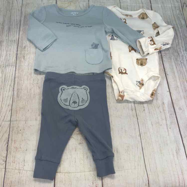 Carters Blue Size 3 Months Boys 3 Piece Outfit