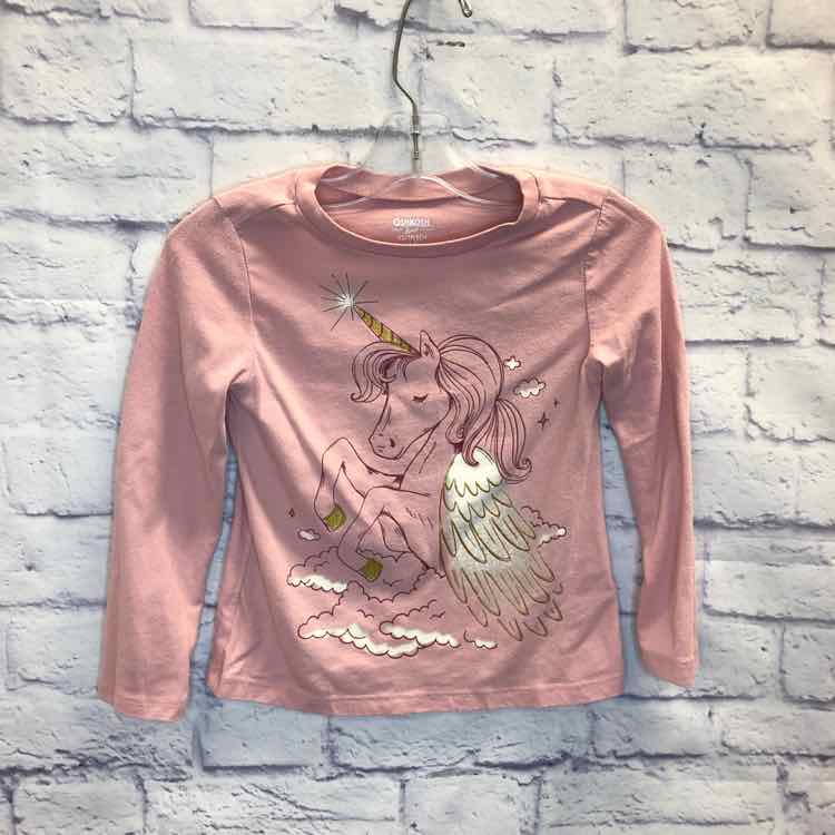 Oshkosh Pink Size 4T Girls Long Sleeve Shirt