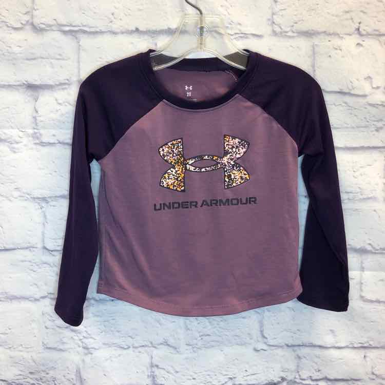 Under Armour Purple Size 2T Girls Long Sleeve Shirt