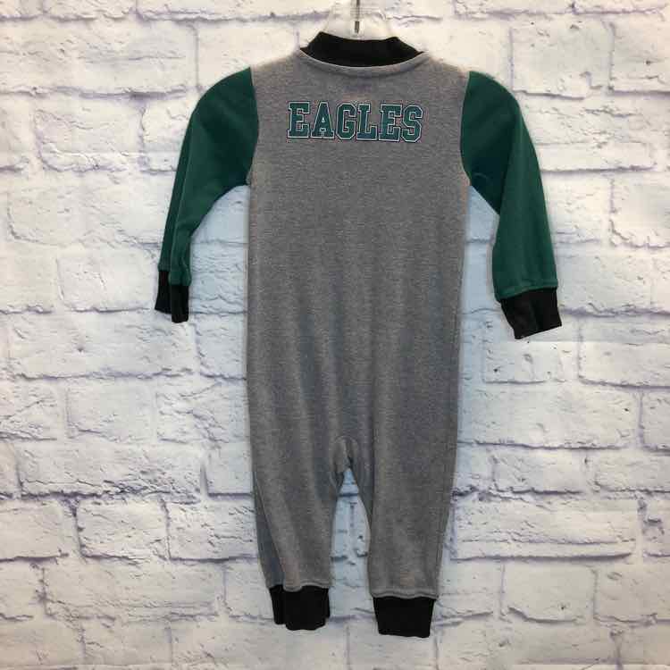 Eagles Green Size 9 Months Boys Romper