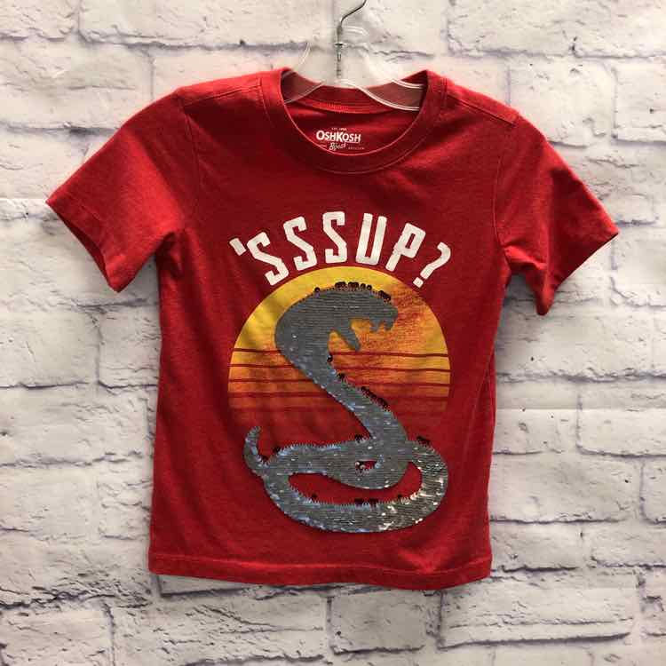 Oshkosh Red Size 5 Boys Short Sleeve Shirt