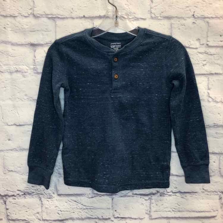 Jumping Beans Blue Size 5 Boys Long Sleeve Shirt