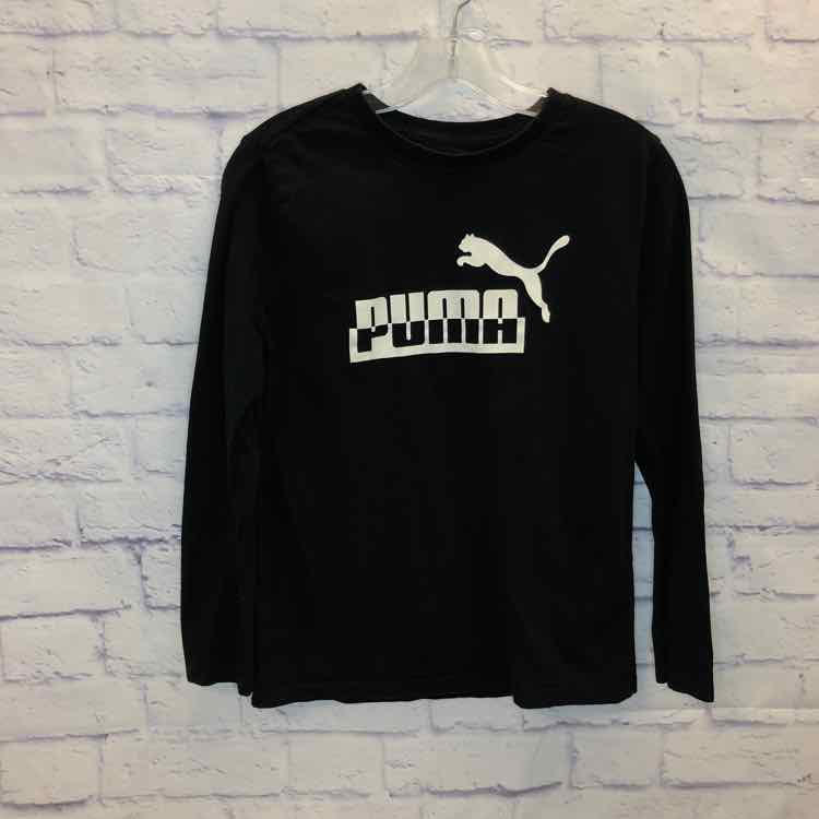 Puma Black Size 14 Boys Long Sleeve Shirt