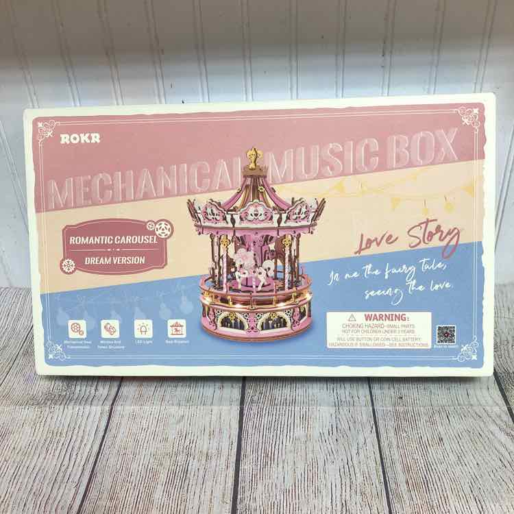 NEW! Rokr Mechanical Music Box Romantic Carousel - Dream Version