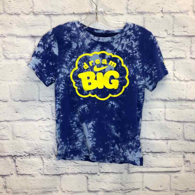 Nike Blue Size 7 Boys Short Sleeve Shirt