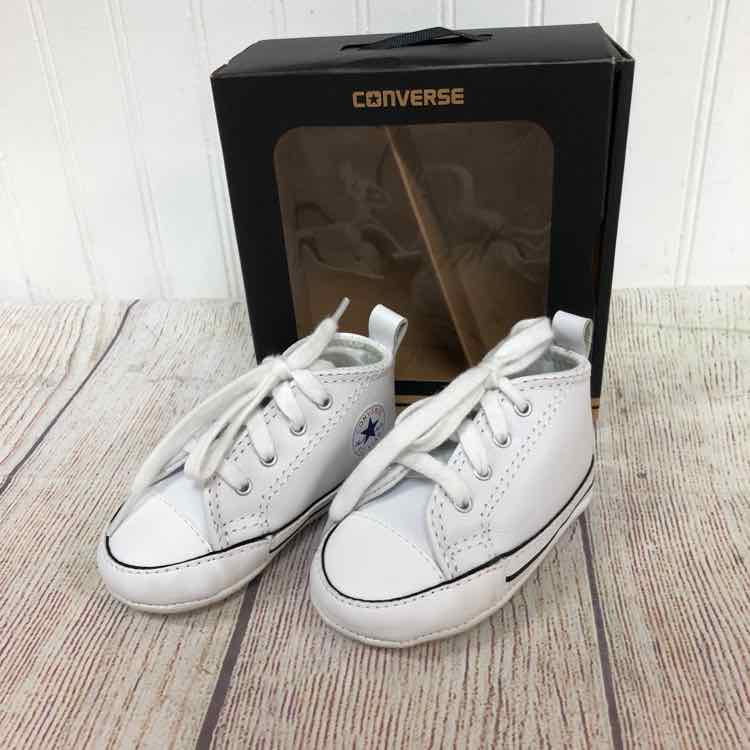 Converse White Size 2 Boys Casual Shoes