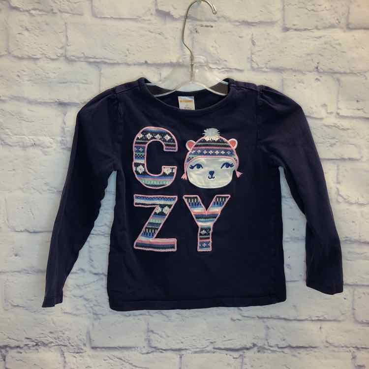 Gymboree Navy Size 4T Girls Long Sleeve Shirt