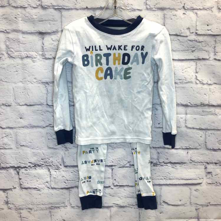 Carters White Size 4T Boys Pajamas