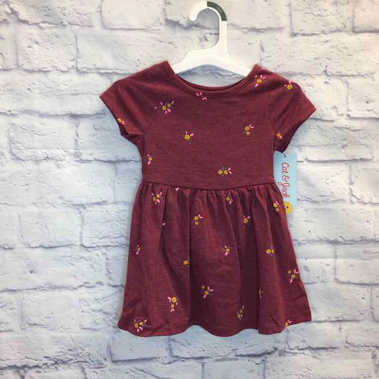 Cat & Jack Maroon Size 18 Months Girls Dress