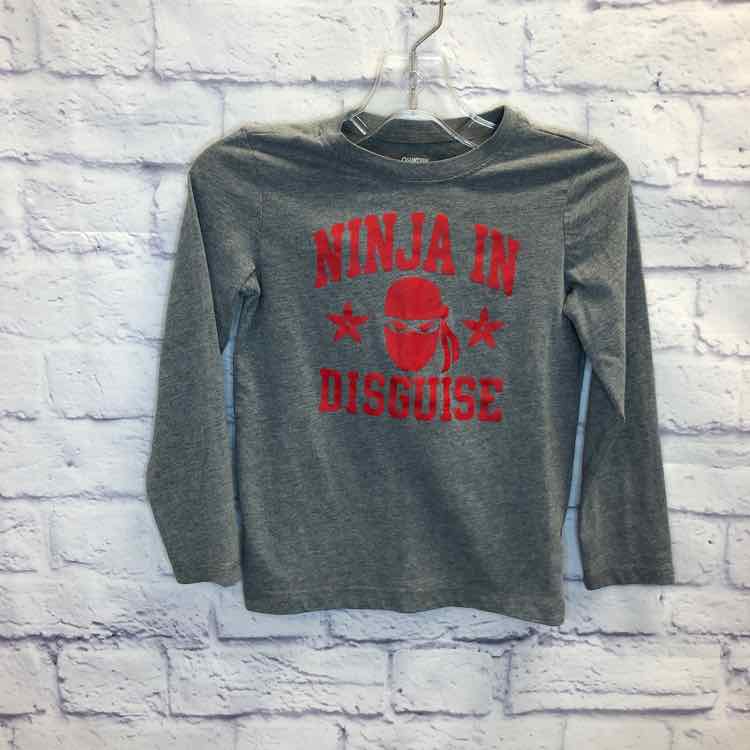 Oshkosh Gray Size 5 Boys Long Sleeve Shirt