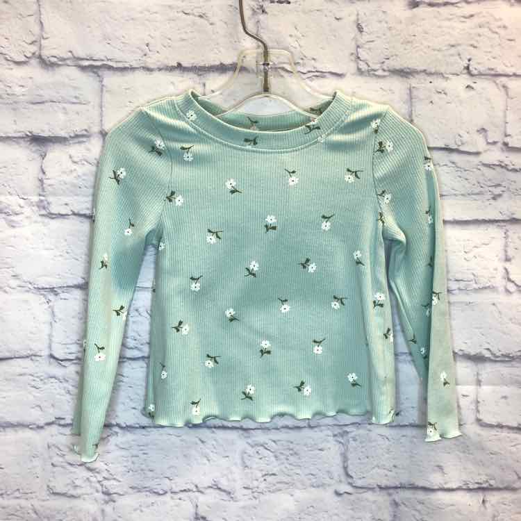 Cat & Jack Green Size 2T Girls Long Sleeve Shirt