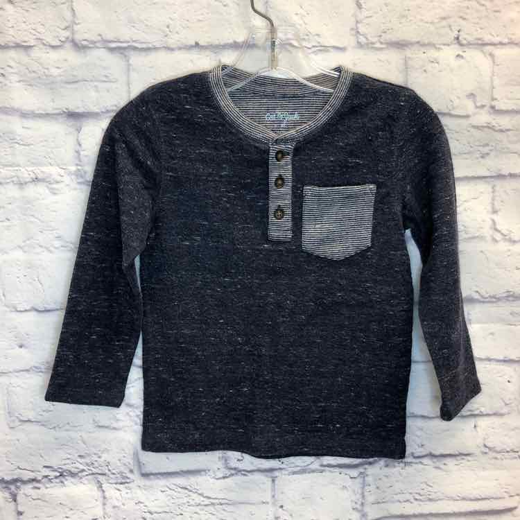 Cat & Jack Navy Size 4T Boys Long Sleeve Shirt